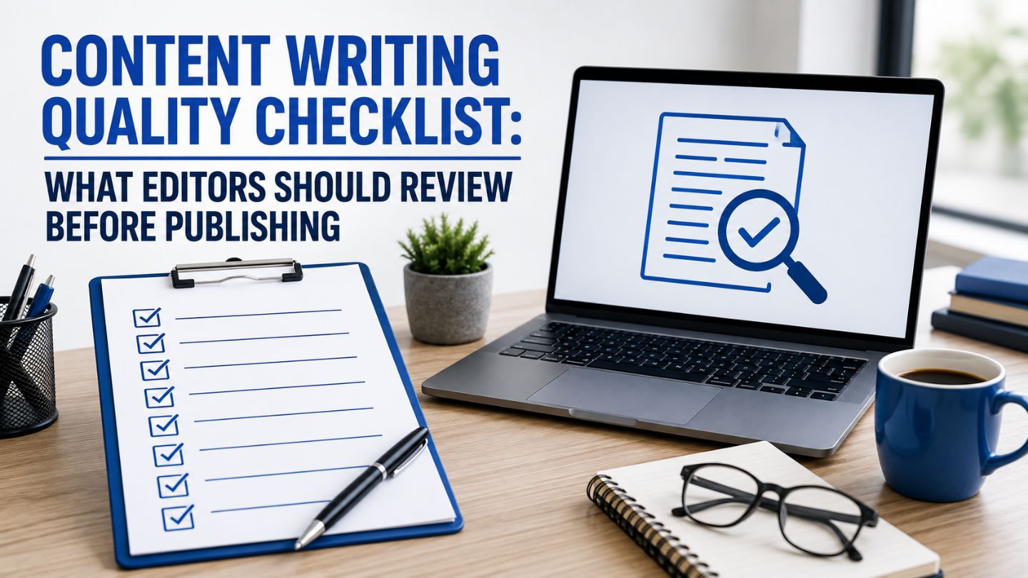 Content Writing Quality Checklist: What Editors Should Review Before Publishing