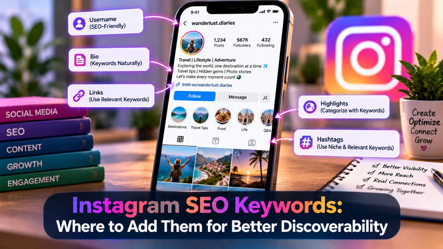 Instagram SEO Keywords: Where to Add Them for Better Discoverability