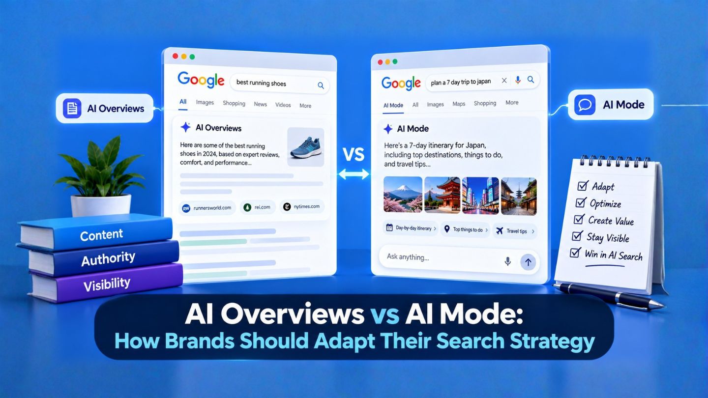 AI Overviews vs AI Mode: How Brands Should Adapt Their Search Strategy