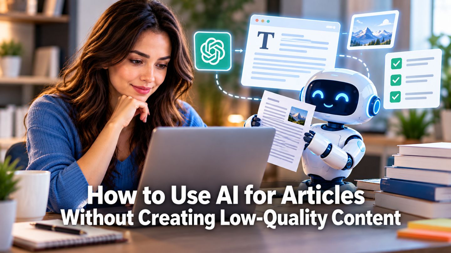 How to Use AI for Articles Without Creating Low-Quality Content