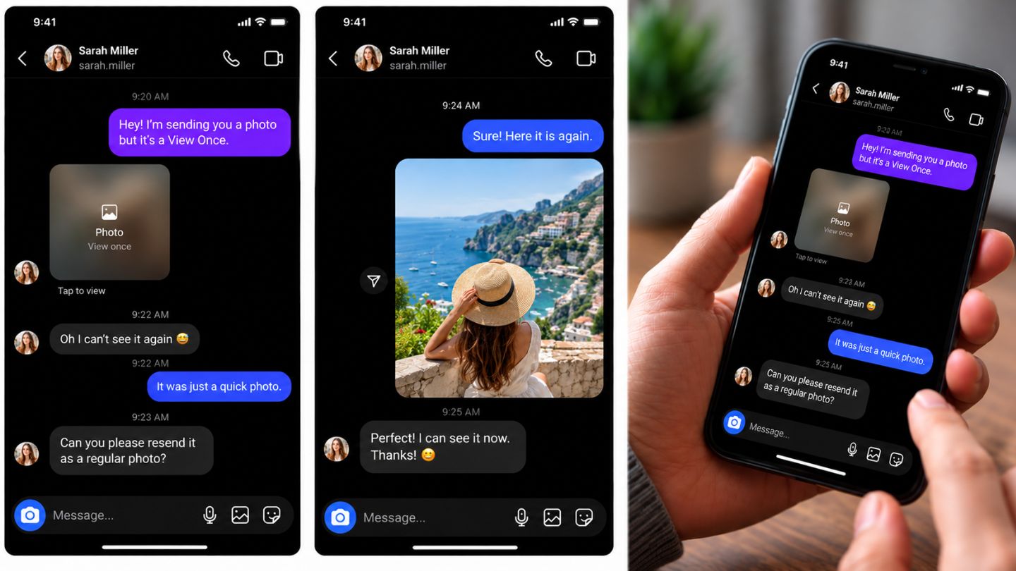 How to Save a One-Time Photo on Instagram With the Sender's Help