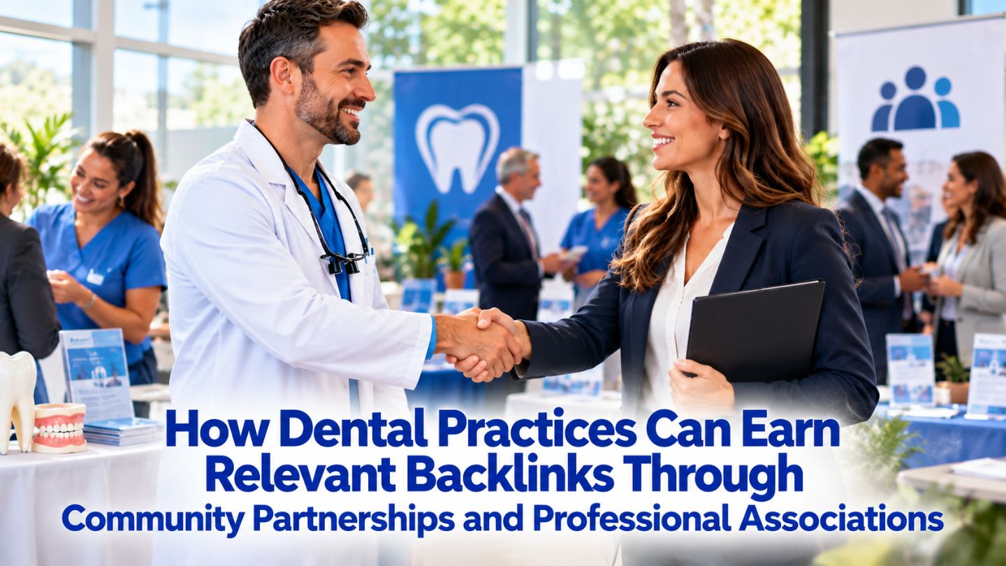 How Dental Practices Can Earn Relevant Backlinks Through Community Partnerships and Professional Associations